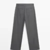 Pantalon à pinces à fines rayures Pantalon à pinces à fines rayures