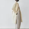 Pantalon sarouel 100 % lin en maille gaufrée Pantalon sarouel 100 % lin en maille gaufrée