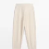 Pantalon sarouel en mélange de lin Pantalon sarouel en mélange de lin