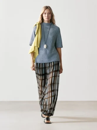 Pantalon sarouel fluide imprimé