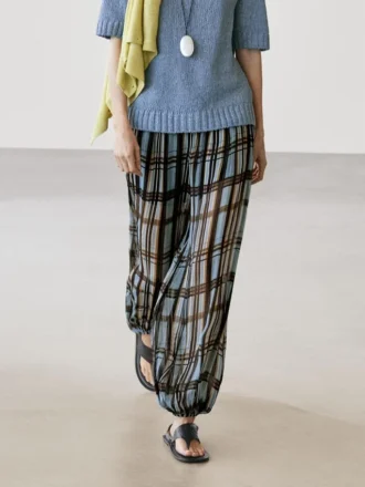 Pantalon sarouel fluide imprimé