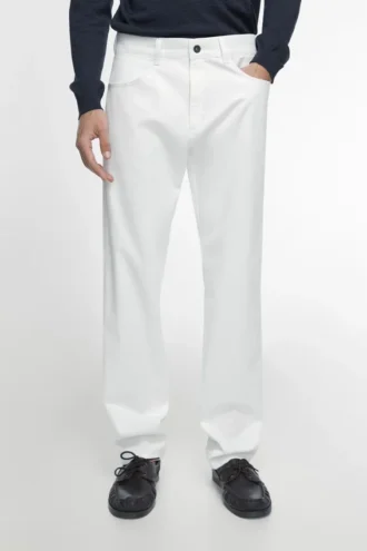 Pantalon slim effet denim
