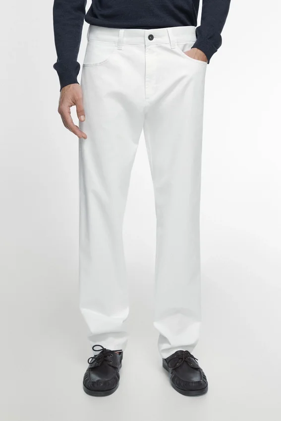 Pantalon slim effet denim Pantalon slim effet denim