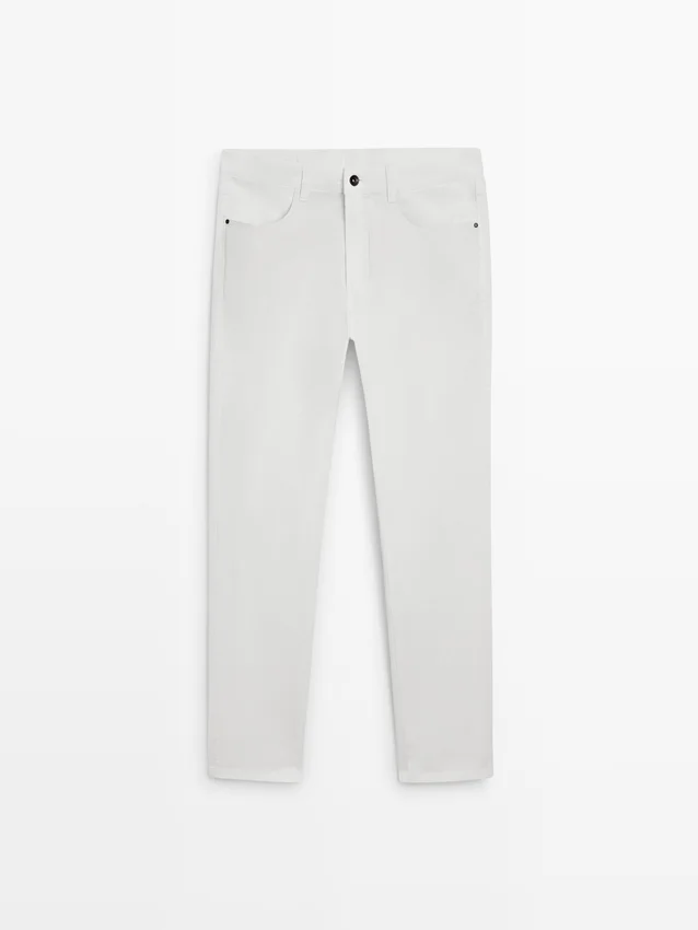 Pantalon slim effet denim Pantalon slim effet denim