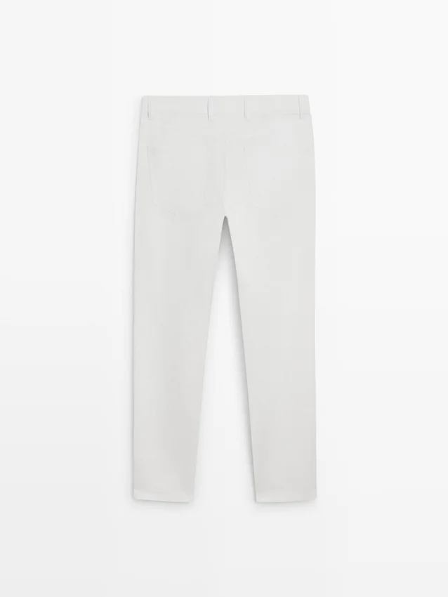 Pantalon slim effet denim Pantalon slim effet denim