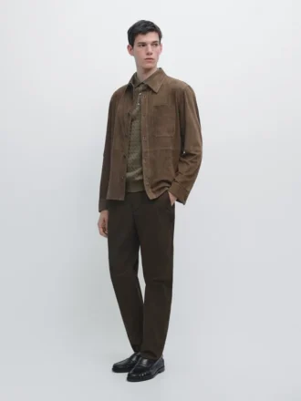 Pantalon slim en coton