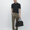 Pantalon slim en coton mélangé Pantalon slim en coton mélangé