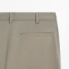 Pantalon slim en coton mélangé Pantalon slim en coton mélangé