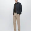 Pantalon slim en mélange de coton Pantalon slim en mélange de coton