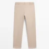 Pantalon slim en mélange de coton Pantalon slim en mélange de coton