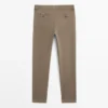 Pantalon slim à micro-texture Pantalon slim à micro-texture