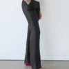 Pantalon évasé 100 % lin Pantalon évasé 100 % lin