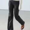 Pantalon évasé 100 % lin Pantalon évasé 100 % lin