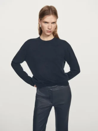 Pantalon évasé ciré