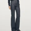 Pantalon évasé ciré Pantalon évasé ciré