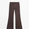 Pantalon évasé ciré Pantalon évasé ciré
