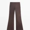 Pantalon évasé ciré Pantalon évasé ciré