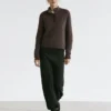 Pantalons sarouel en tricot de laine mélangée Pantalons sarouel en tricot de laine mélangée