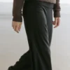 Pantalons sarouel en tricot de laine mélangée Pantalons sarouel en tricot de laine mélangée