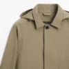Parka en mélange de coton avec poches Parka en mélange de coton avec poches