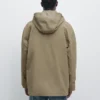 Parka en mélange de coton avec poches Parka en mélange de coton avec poches
