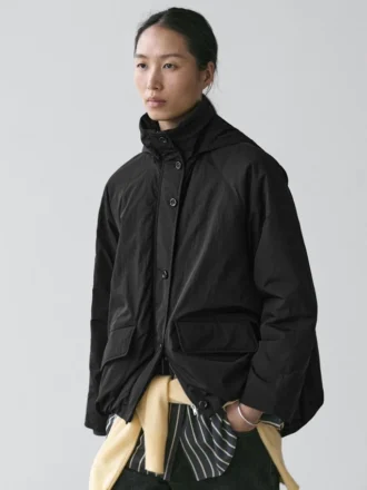 Parka longue en tissu technique