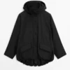 Parka longue en tissu technique Parka longue en tissu technique