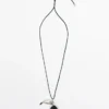 Pendentif avec élément en verre en forme de citron Pendentif avec élément en verre en forme de citron