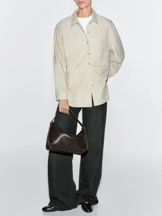 Petit sac à bandoulière en cuir nappa