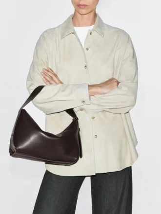 Petit sac à bandoulière en cuir nappa