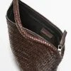 Petit sac à bandoulière en cuir tressé Petit sac à bandoulière en cuir tressé