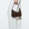 Petit sac en cuir suédé refendu Petit sac en cuir suédé refendu