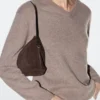 Petit sac en cuir suédé refendu Petit sac en cuir suédé refendu