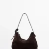 Petit sac en cuir suédé refendu Petit sac en cuir suédé refendu