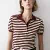 Polos en coton avec détails rayés Polos en coton avec détails rayés