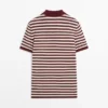 Polos en coton avec détails rayés Polos en coton avec détails rayés