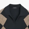 Polos en maille argyle en laine mélangée