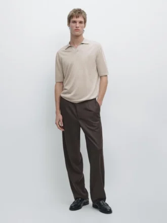 Polos en maille à col en V