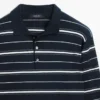 Polos en maille rayée en coton mélangé