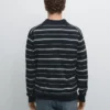 Polos en maille rayée en coton mélangé