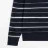 Polos en maille rayée en coton mélangé