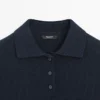 Polos en tricot mélangé laine
