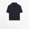 Polos en tricot mélangé laine