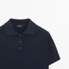 Polos en tricot mélangé laine