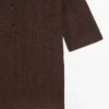 Polos à manches courtes en maille mélangée de laine