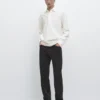 Polos à manches longues en piqué avec patte de boutonnage Polos à manches longues en piqué avec patte de boutonnage