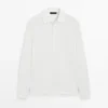 Polos à manches longues en piqué avec patte de boutonnage Polos à manches longues en piqué avec patte de boutonnage