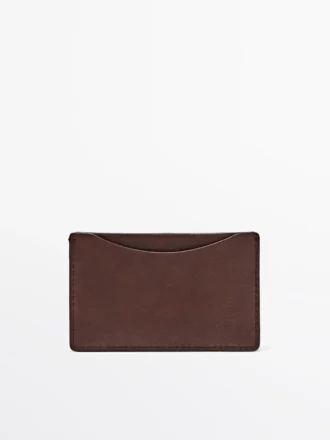 Porte-cartes en cuir nappa