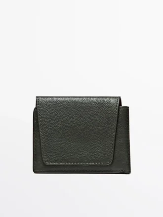 Portefeuille en cuir nappa