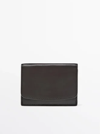 Portefeuille en cuir nappa